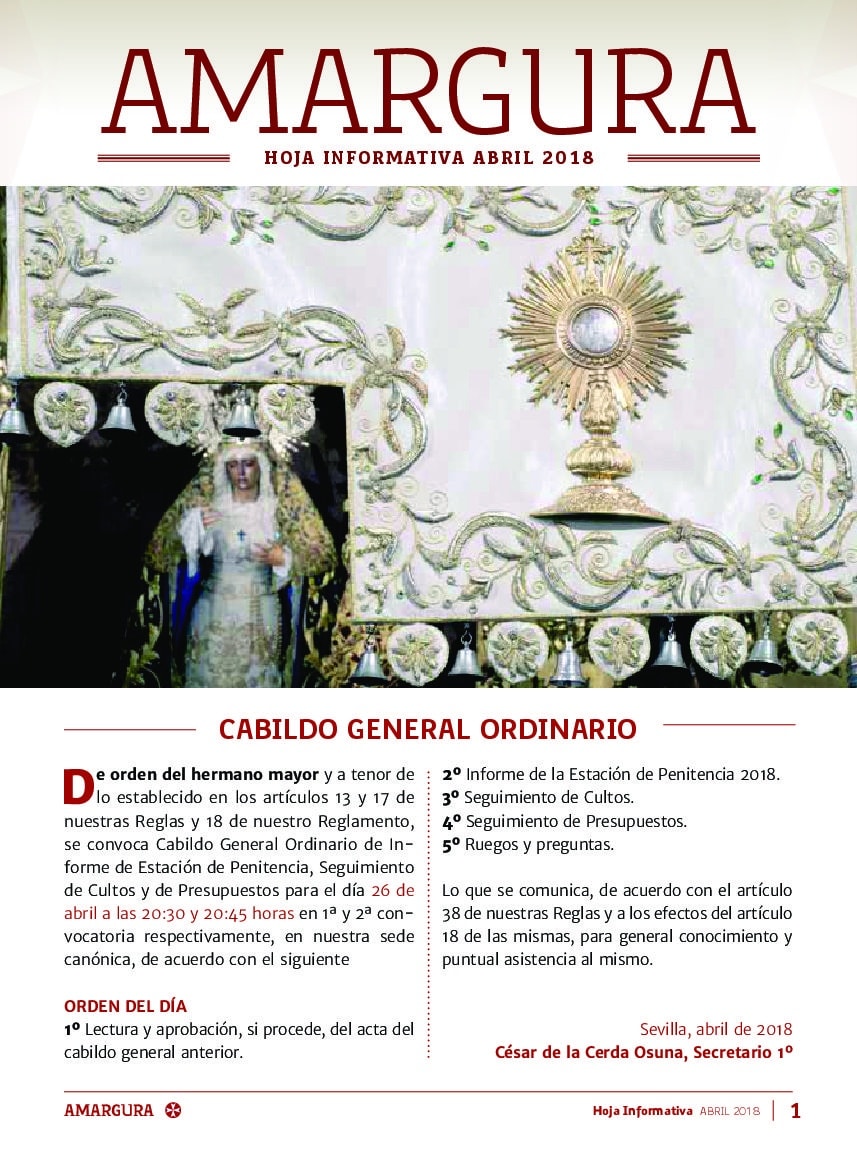 Hoja informativa abril 2018