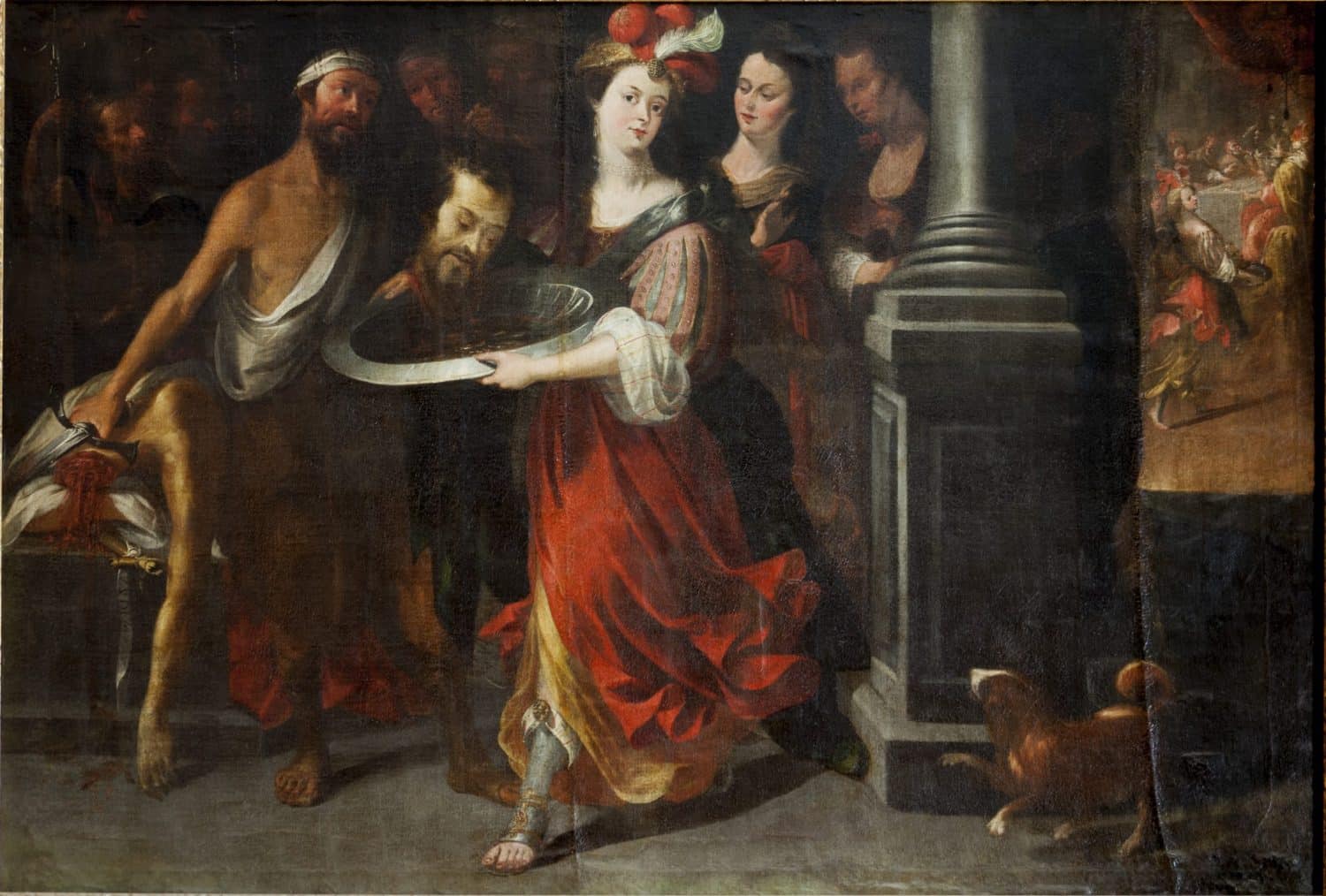 Salomé con la cabeza del Bautista obra de arte Templo Amargura<br />
