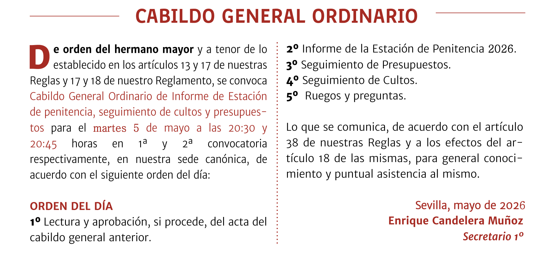Cabildo mayo 26